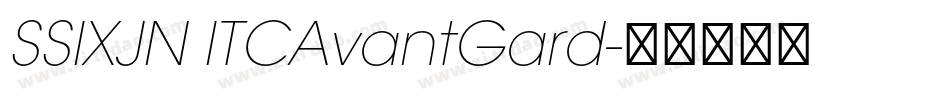 SSIXJN ITCAvantGard字体转换